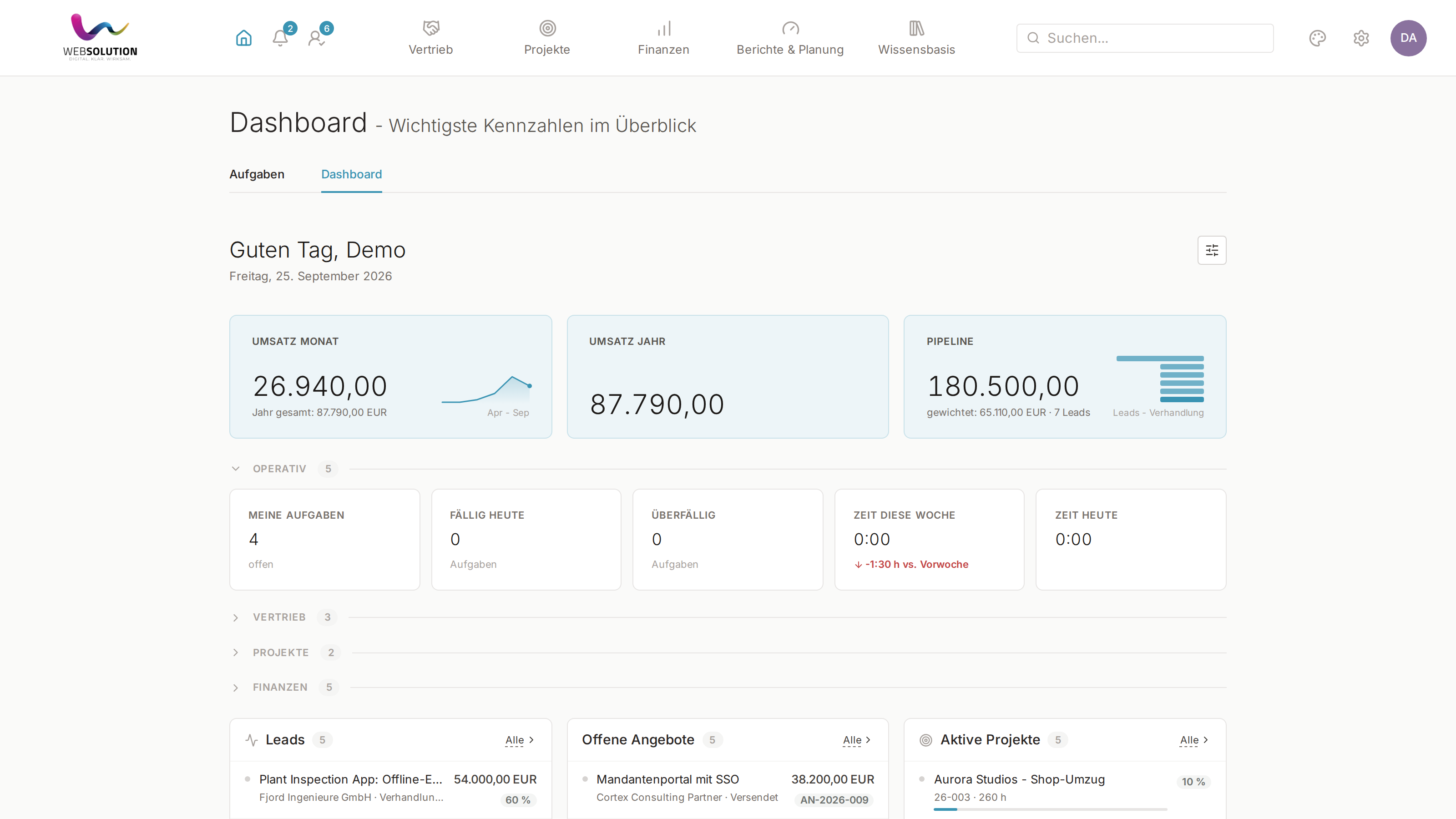 Dashboard & KPIs