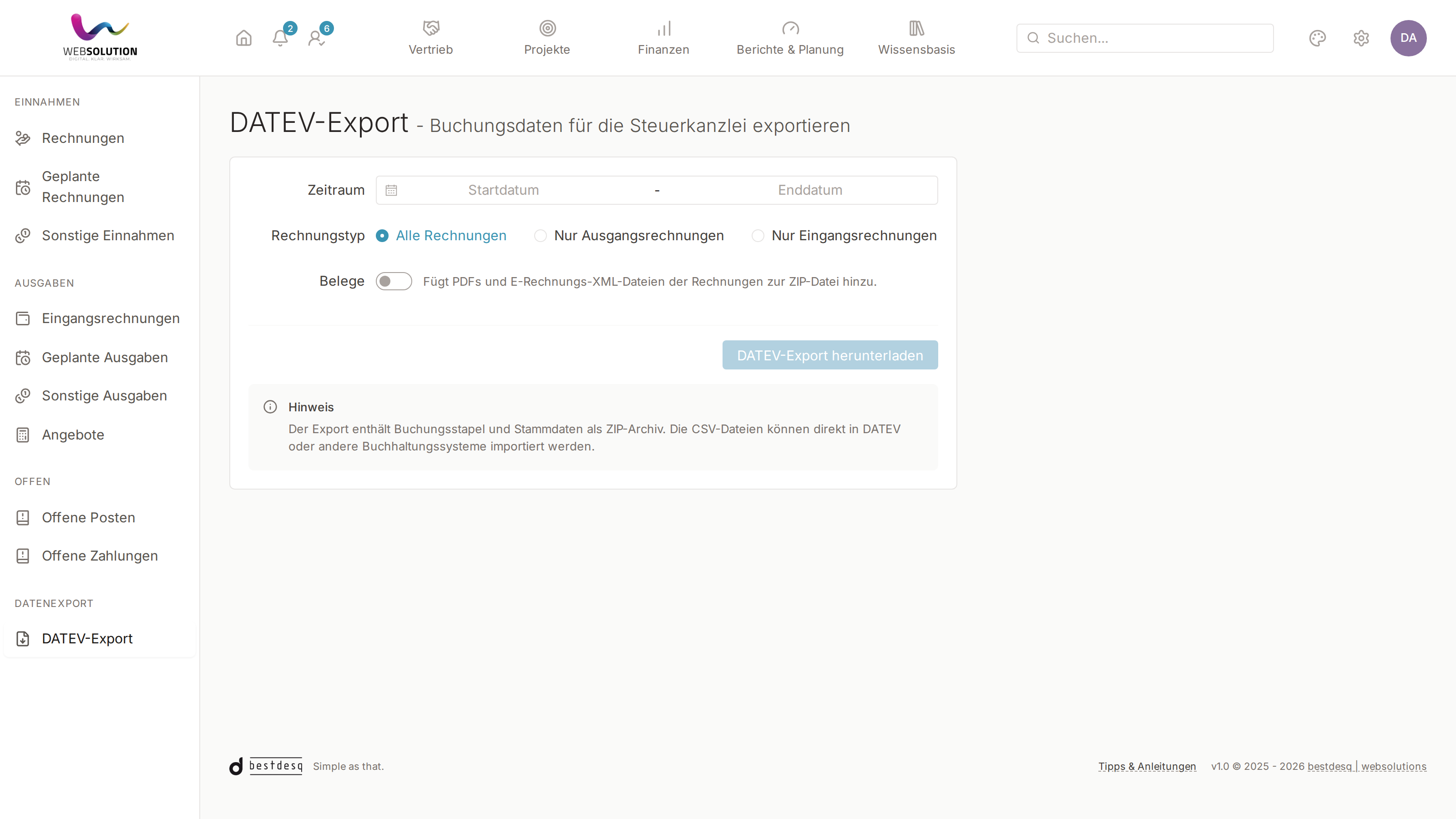 DATEV-Export
